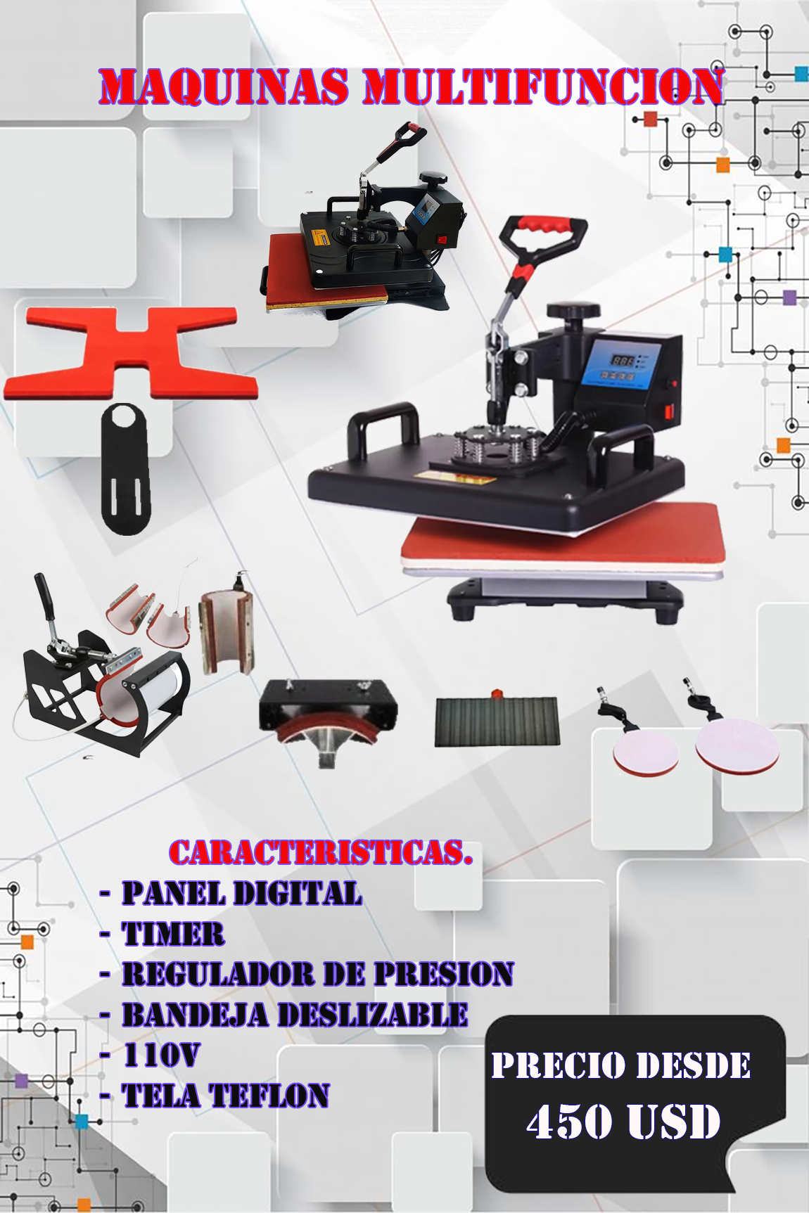 SUBLIMADORA MULTIFUNCION 11 EN 1