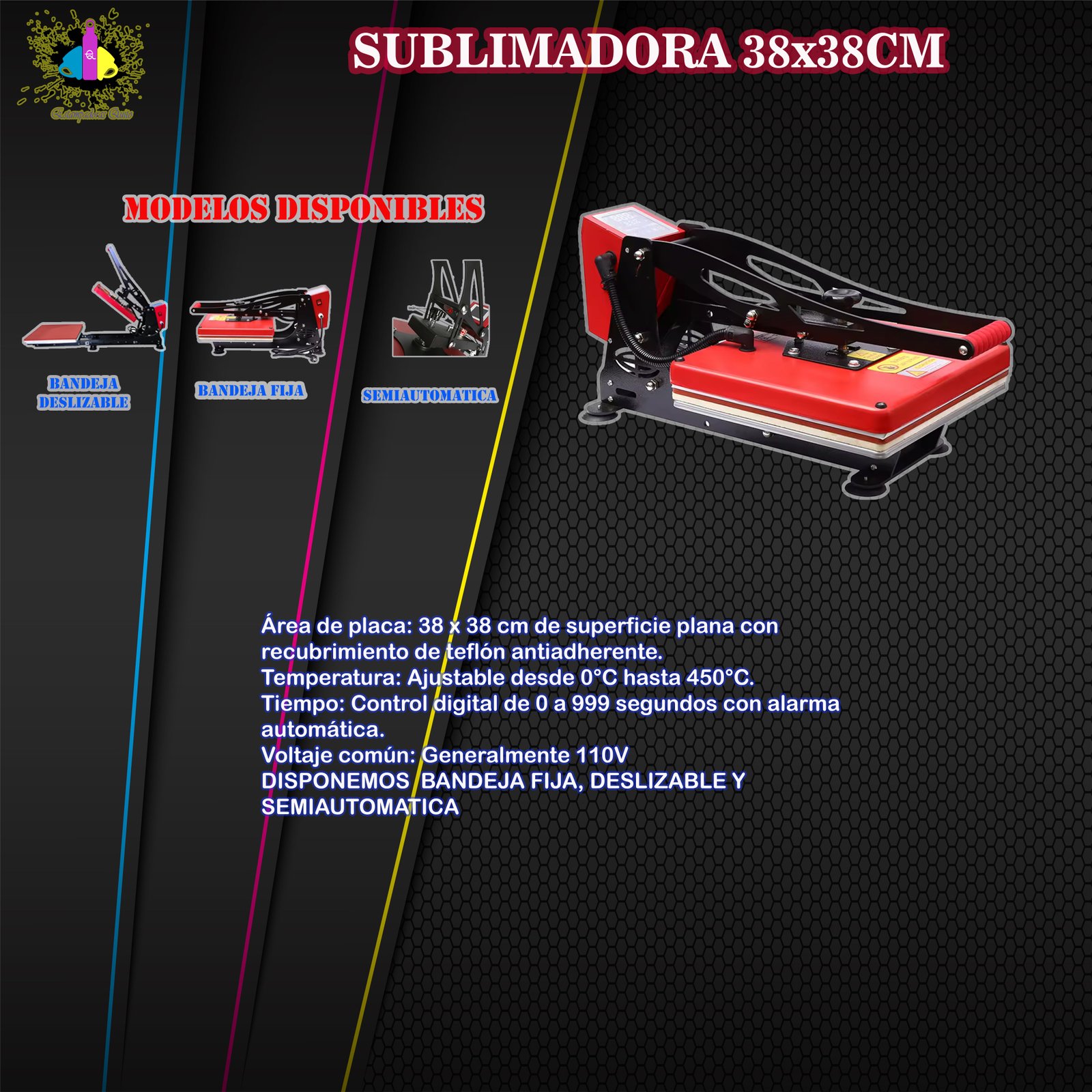 SUBLIMADORA 38X38 CM