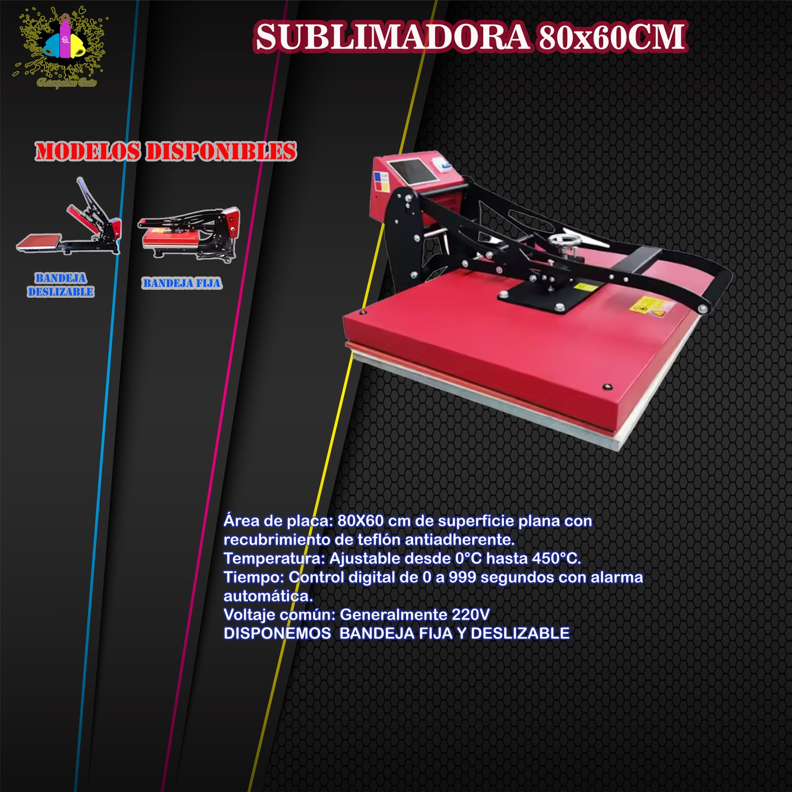 SUBLIMADORA 80X60 CM